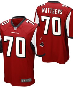 Jake Matthews Atlanta Falcons Nike Game Jersey - Red - Robokeg