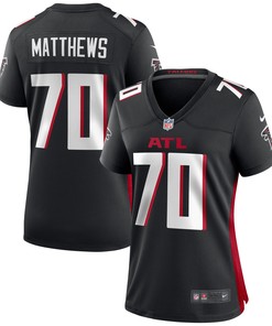 Jake Matthews Atlanta Falcons Womens Game Jersey - Black Nfl - Robokeg