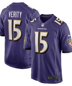 Jake Verity Baltimore Ravens Game Jersey - Purple Nfl - Robokeg
