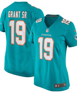 Jakeem Grant Sr. Miami Dolphins Womens Team Game Jersey - Aqua Nfl - Robokeg