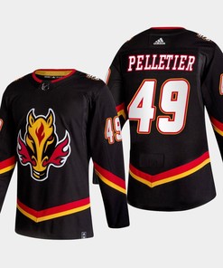 Jakob Pelletier 49 Calgary Flames Alternate Black Jersey 2022-23 - Robokeg