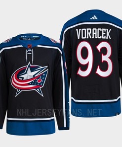 Jakub Voracek 93 Reverse Retro 2.0 2022 Columbus Blue Jackets Navy Jersey Primegreen - Robokeg