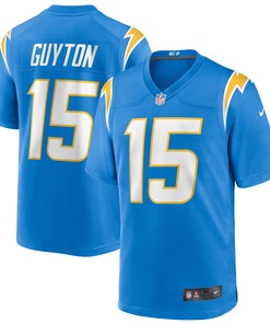 Jalen Guyton Los Angeles Chargers Game Player Jersey - Powder Blue Nfl - Robokeg
