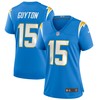Jalen Guyton Los Angeles Chargers Womens Player Game Jersey - Powder Blue Nfl - Robokeg