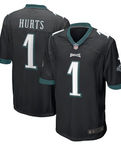Jalen Hurts Philadelphia Eagles Alternate Game Jersey Black Nfl - Robokeg