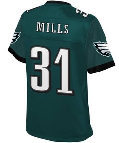 Jalen Mills Philadelphia Eagles Nfl Pro Line Womens Player Jersey - Midnight Green - Robokeg