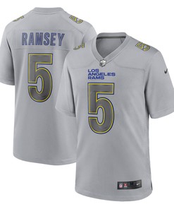 Jalen Ramsey Los Angeles Rams Atmosphere Fashion Game Jersey - Gray Nfl - Robokeg