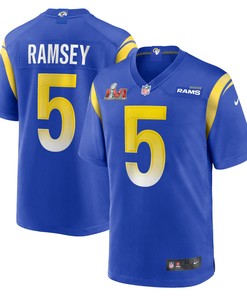 Jalen Ramsey Los Angeles Rams Super Bowl Lvi Game Patch Jersey - Royal Nfl - Robokeg