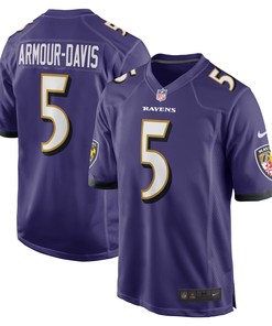 Jalyn Armour-davis Baltimore Ravens Game Player Jersey - Purple Nfl - Robokeg