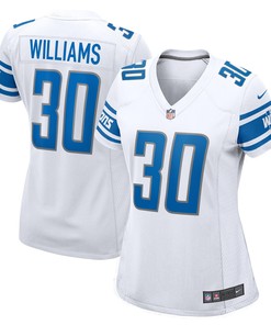 Jamaal Williams Detroit Lions Womens Player Game Jersey - White Nfl - Robokeg