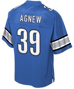 Jamal Agnew Detroit Lions Nfl Pro Line Historic Logo Player Jersey - Blue - Robokeg