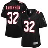 Jamal Anderson Atlanta Falcons Nfl Pro Line Womens Retired Player Jersey - Black - Robokeg