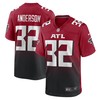 Jamal Anderson Atlanta Falcons Retired Player Alternate Game Jersey - Red Nfl - Robokeg