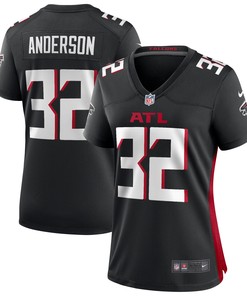 Jamal Anderson Atlanta Falcons Womens Game Retired Player Jersey - Black Nfl - Robokeg