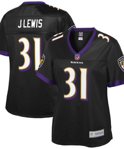 Jamal Lewis Baltimore Ravens Nfl Pro Line Womens Retired Player Jersey - Black - Robokeg