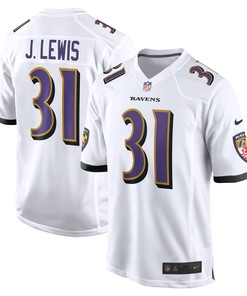 Jamal Lewis Baltimore Ravens Retired Player Game Jersey - White Nfl - Robokeg
