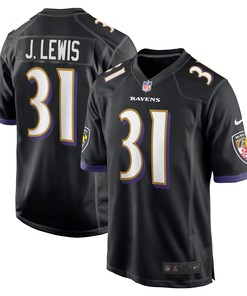 Jamal Lewis Baltimore Ravens Retired Player Jersey Black Nfl - Robokeg