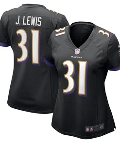 Jamal Lewis Baltimore Ravens Womens Retired Player Jersey - Black Nfl - Robokeg