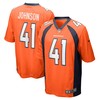 Jamar Johnson Denver Broncos Game Jersey - Orange Nfl - Robokeg