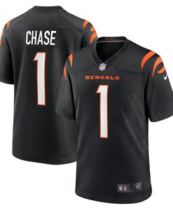Jamarr Chase Cincinnati Bengals 2021 Nfl Draft First Round Pick Game Jersey - Black - Robokeg