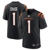 Jamarr Chase Cincinnati Bengals Game Jersey - Black Nfl - Robokeg