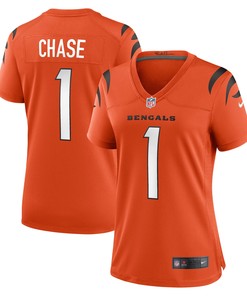 Jamarr Chase Cincinnati Bengals Womens Game Jersey - Orange Nfl - Robokeg