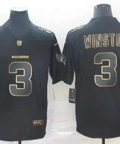Jameis Winston #3 Tampa Bay Buccaneers Nfl Explosion Legendary Gold Black Jersey - Robokeg
