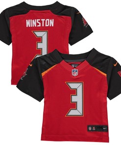 Jameis Winston 3 Tampa Bay Buccaneers Nike Infant Team Color Game Jersey - Red - Robokeg
