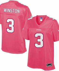 Jameis Winston Tampa Bay Buccaneers Nfl Pro Line Womens Fashion Jersey - Pink - Robokeg