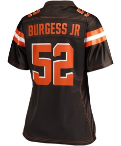 James Burgess Cleveland Browns Nfl Pro Line Womens Team Color Player Jersey - Brown - Robokeg