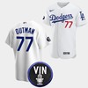 James Outman Honor Vin Scully Los Angeles Dodgers White 77 Jersey - Robokeg