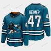 James Reimer 47 San Jose Sharks 2022-23 Home The Evolve Teal Jersey - Robokeg