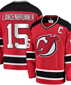Jamie Langenbrunner New Jersey Devils Fanatics Branded Premier Breakaway Retired Player Jersey - Red Nhl - Robokeg