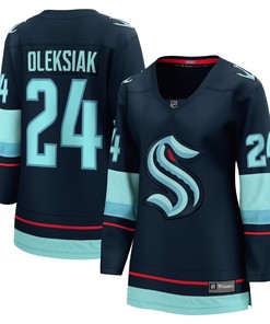 Jamie Oleksiak Seattle Kraken Fanatics Branded Womens Home Breakaway Player Jersey - Deep Sea Blue Nhl - Robokeg