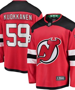Janne Kuokkanen New Jersey Devils Fanatics Branded Home Breakaway Player Jersey - Red Nhl - Robokeg