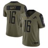 Jared Goff Detroit Lions 2021 Salute To Service Limited Player Jersey - Olive Nfl - Robokeg