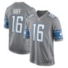 Jared Goff Detroit Lions Game Jersey Silver Nfl - Robokeg