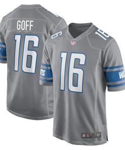 Jared Goff Detroit Lions Game Jersey Silver Nfl - Robokeg