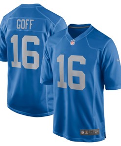 Jared Goff Detroit Lions Game Player Jersey Blue Nfl - Robokeg