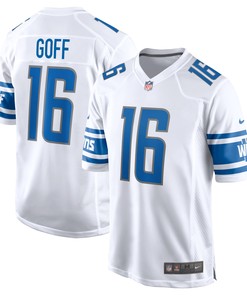 Jared Goff Detroit Lions Team Game Jersey - White Nfl - Robokeg