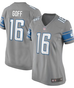 Jared Goff Detroit Lions Womens Game Jersey Silver Nfl - Robokeg