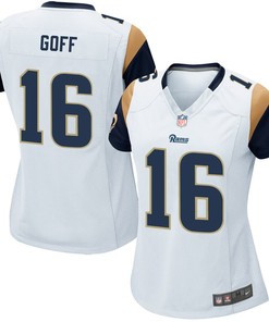 Jared Goff Los Angeles Rams Nike Womens Game Jersey - White - Robokeg
