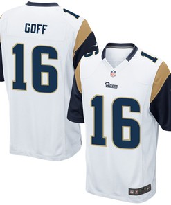 Jared Goff Los Angeles Rams Nike Youth Game Jersey - White - Robokeg