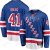 Jaroslav Halak 41 New York Rangers Stanley Cup 2023 Playoffs Patch Home Breakaway Men Jersey - Blue - Robokeg