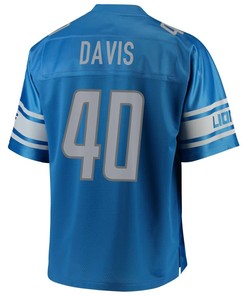 Jarrad Davis Detroit Lions Nfl Pro Line Team Color Player Jersey - Blue - Robokeg