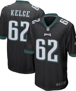 Jason Kelce Philadelphia Eagles Nike Player Game Jersey - Black - Robokeg