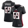 Jason Spriggs Atlanta Falcons Womens Game Jersey - Black Nfl - Robokeg