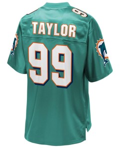Jason Taylor Miami Dolphins Nfl Pro Line Retired Player Jersey - Teal - Robokeg