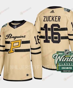 Jason Zucker 16 Pittsburgh Penguins 2023 Winter Classic Cream Jersey - Robokeg