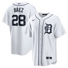 Javier Baez Detroit Tigers Home Replica Player Jersey - White Mlb - Robokeg